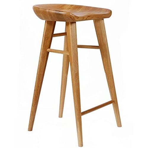 Tabouret de bar en bois de 75cm hauteur ajustable pour comptoir de cuisine