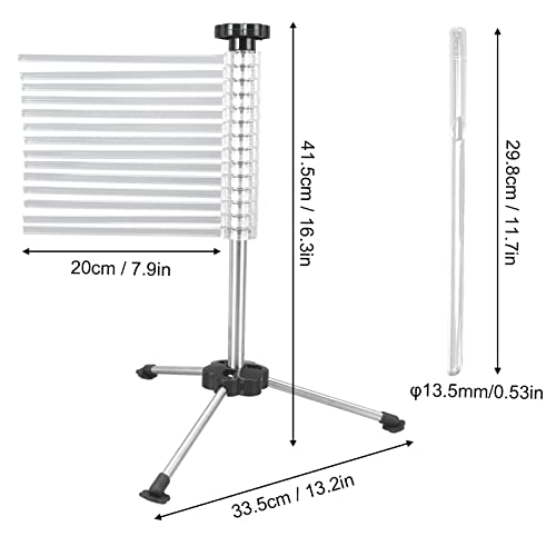 Secador de massa dobrável, de aço inoxidável, suporte de espaguete fresco para macarrão e macarrão