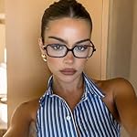 Retro Rectangle Blue Light Blocking Glasses for Women 90s Fake Eyeglasses Y2K Fashion Computer Glasses Tortoise Frame - Image 4