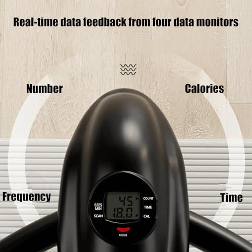 4-In-1 Multi-functional Rowing Machine, Strength Training Dragonfly Machine, Multifunctional Abdominal Muscle Roller, Multi-position Adjustable, 4 Data Monitoring, Non-slip Grip, for Home, Gym red - Image 3