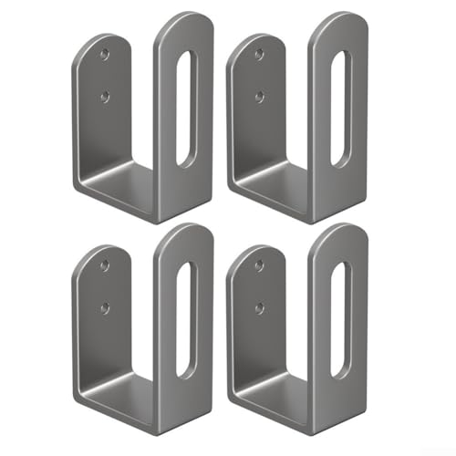 TDCuizent 4-Pack Under-Cabinet Cutting Board Rack - Stainless Steel Storage Holder for Kitchen Boards and Pot Lids Without Drilling