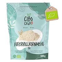 Hafermehl Bio - 500g. Hafer Mehl zum Backen. Hafervollkornmehl für Pizza Pasta oder Desserts wie Pfannkuchen.