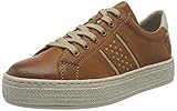 Lederdecksohle Rieker Damen Frühjahr/Sommer L8914 Sneaker, Braun, 38 EU