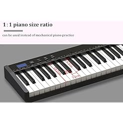 KEMNGO Piano Portable 61 Touches, Clavier de Piano électrique de Voyage Fin for Enfants débutants, Piano à Clavier… - Les Beatles, Paul McCartney, John Lennon, RIngo Starr, George Harrison KEMNGO Piano Portable 61 Touches, Clavier de Piano électrique de Voyage Fin for Enfants débutants, Piano à Clavier… – Image 2