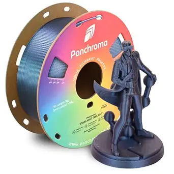 Polymaker Panchroma Blue Color Changing PLA, 1.75mm, 1KG, Glitter Starlight Twilight 3D Printer Filament, Hides Layer Lines, Easy to Print, Tangle Free, AMS Compatible, Works with Most FDM Printers