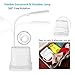 LED Desk Lamp, NovoLido Rechargeable Lamp with USB Charging Port/Pen Holder/Phone Holder, Small Study Cute for Kids/Home/Office/Dorm, Flexible Portable Bedside Table Reading (White)