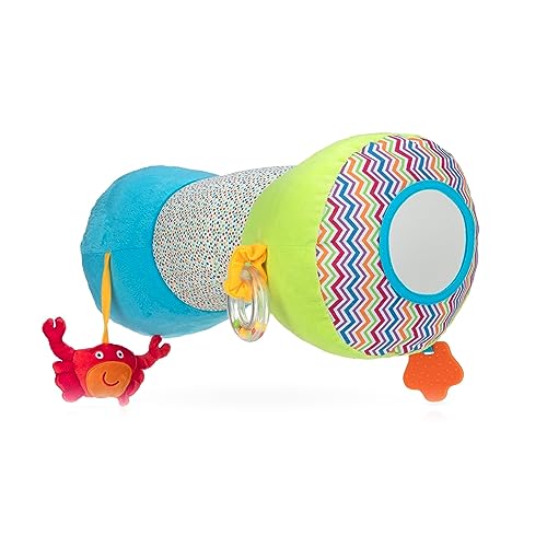 Image of Nuby Tummy Time Discovery Pillow for Infants - Plush Pillow - Baby Toy - 0+ Months - Under The Sea