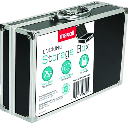 Maxell LCS-BLK Sacoche Rigide Noire pour Organiser son Sac de Travail