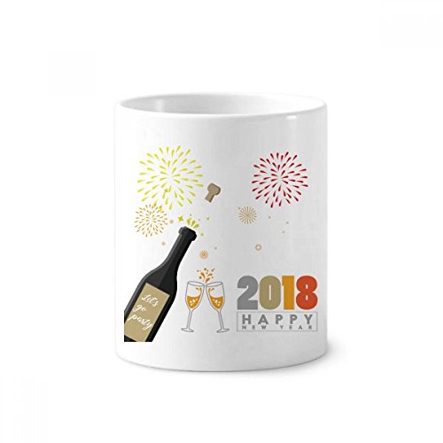 Porte-brosse à dents feux d'artifice céramique blanche 350ml bureau