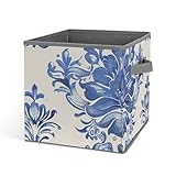 Poignée renforcée : chaque bac de rangement blanc et bleu pour l'organisation est livré avec deux poignées robustes en corde souple pour tirer ou soulever facilement la poubelle. Le bac de rangement Oxford est cousu avec un anneau en métal où la poignée est connectée pour garantir durabilité et résistance à la déchirure