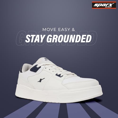 Image of SPARX Casual Sneakers for Men - Trendy Lace-Up Shoes with Soft Cushioning, Lightweight Comfort, Durable Sole & Everyday Fashion Wear