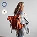 BERLINER BAGS Vintage Genuine Leather Backpack Leeds, Travel Backpack, Laptop Backpack for Women and Men - Brown