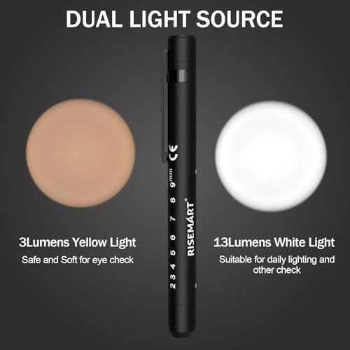 Image of Rechargeable Pen Light for Nurse, 2Packs Rechargeable LED Medical Pen Light, Warm&Cool White Light, Portable Medical PenLight for Nurse, Doctor, First Aid, EMT, Nursing,Nursing Student Black1+Silver1