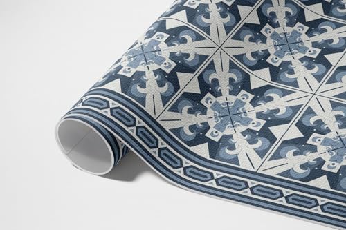 Tapis de balcon imperméable et résistant aux UV style losanges
