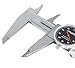 Accusize Industrial Tools 0-12'' by 0.001'' Black Face, Red Needle, Dial Caliper Stainless Steel in Fitted Box, P920-B212