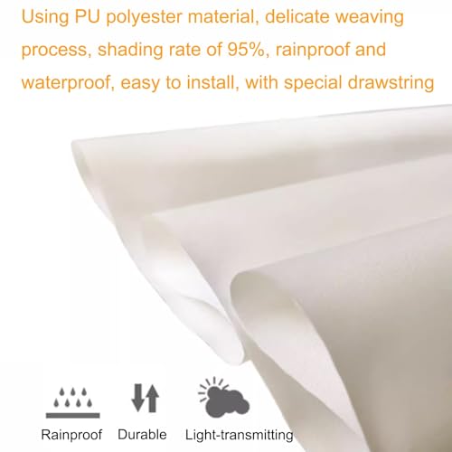 Voile d'ombrage résistant aux UV auvent de protection solaire 2,5 x 2,5 m - 4