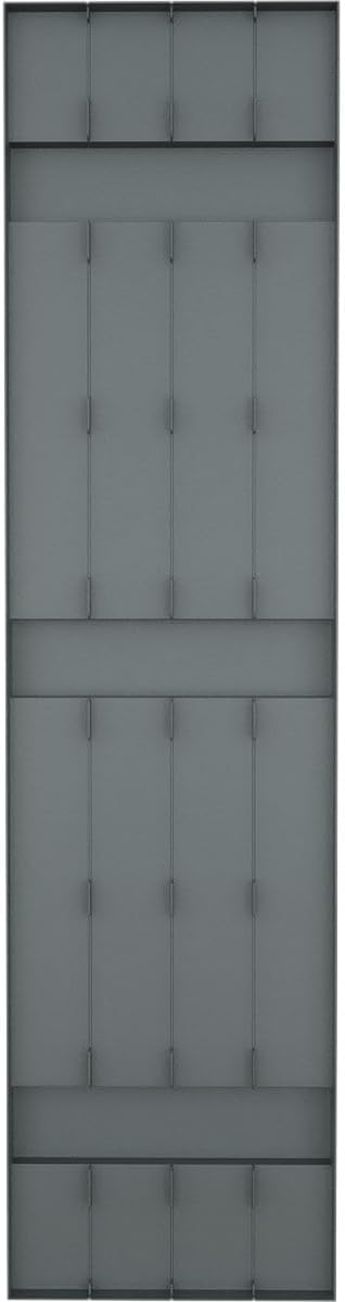 14"W x 75"H EverColor Joined Board-n-Batten Exterior Viny Shutters, w/Installation Shutter-Lok's & Matching Screws (Per Pair), Storm Cloud