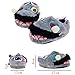 FAYUEKEY Unisex Zombie Home Plush Slippers for Halloween Scary Party Gift Shoes (Grey) 4-11