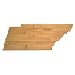 Totally Bamboo State Cutting & Serving Board, Tennessee, 100% Bamboo Board for Cooking and Entertaining