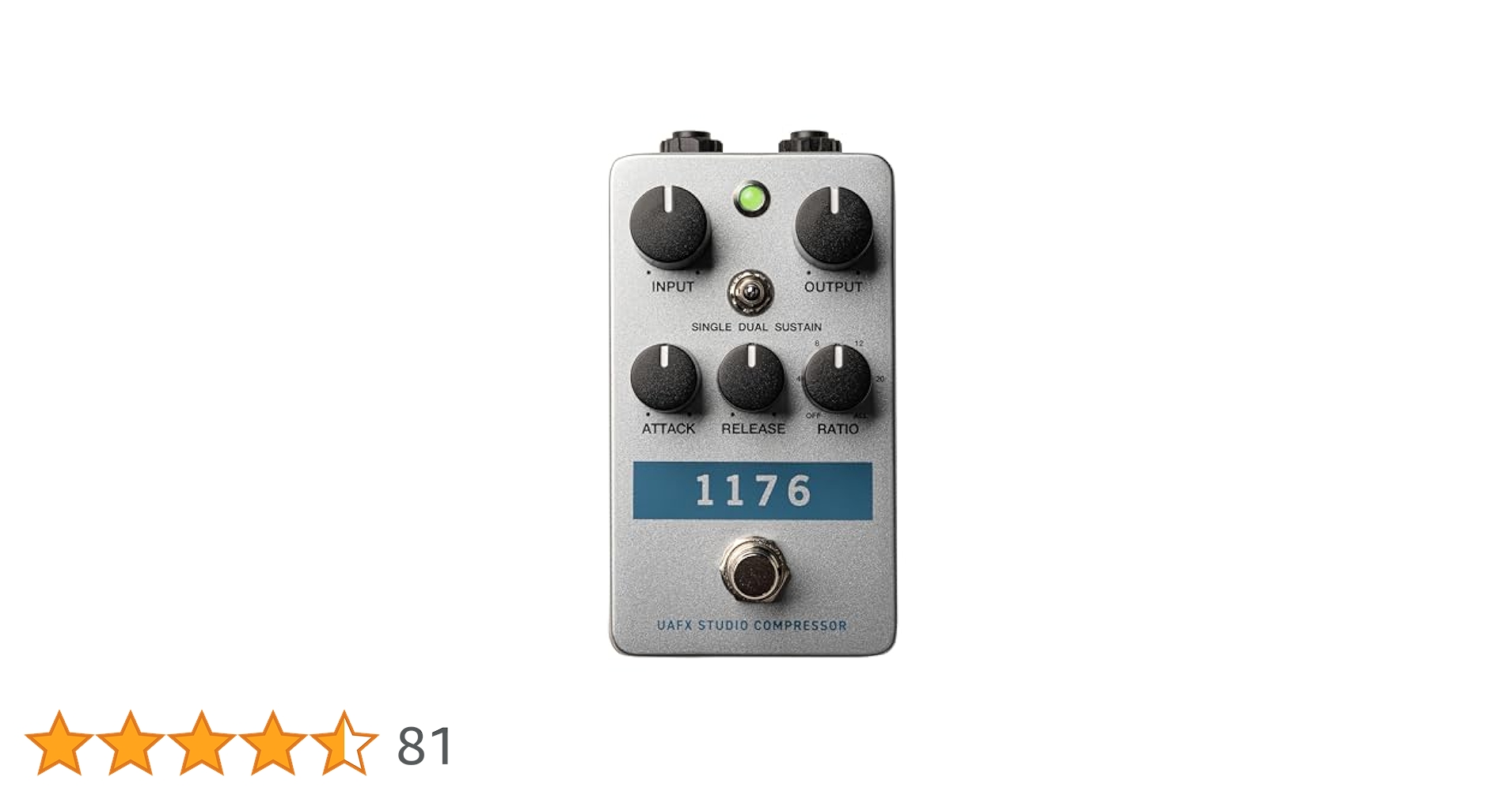 UAFX STUDIO 1176 コンプレッサー UNIVERSAL AUDIO UAFX 1176 Studio Compressor コンパクト