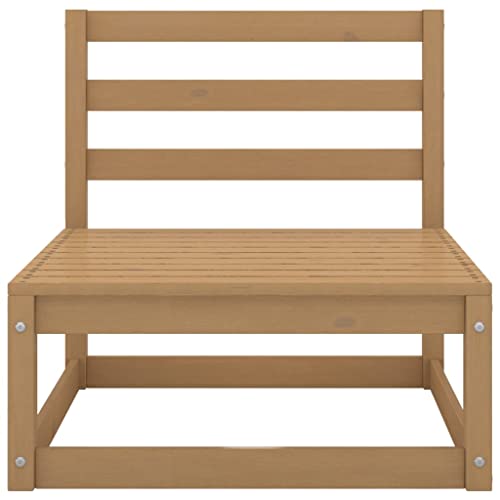 vidaXL Massivholz Kiefer Gartenmöbel 10-TLG. Mittelsofa Ecksofa Tisch Fußhocker Lounge Sofa Garten Garnitur Gartensofa… – Bild 7