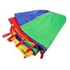 PEPLAYTAL Rainbow Parachutes for Outdoor Indoor Play Multifunctional Preschool Education Tool for Sensory Integration and Cognitive Development Sturdy Vibrant Equipment for Kindergarten Lawn
