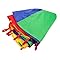 PEPLAYTAL Rainbow Parachutes for Outdoor Indoor Play Multifunctional Preschool Education Tool for Sensory Integration and Cognitive Development Sturdy Vibrant Equipment for Kindergarten Lawn