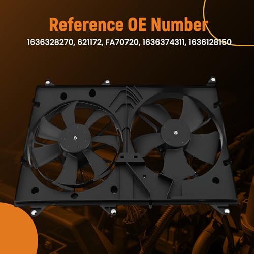 Image of maXpeedingrods 621172 Radiator Cooling Fan for Toyota Highlander 2001-2007 | for Lexus RX300 2001-2003, 1636328270 FA70720 1636374311