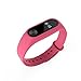 WindTeco Correa Xiaomi Mi Band 2, Silicona Repuesto Pulsera Recambio Reloj Banda Extensibles Correa Reemplazo para Xiaomi Mi Banda 2, Magenta (Sin Rastreador de Actividad)