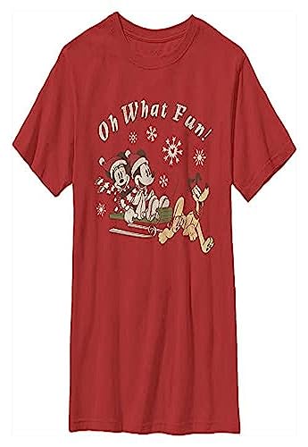 Disney Characters Sled Dog Group t-shirt garçon rouge XL idéal pour l'école et les loisirs