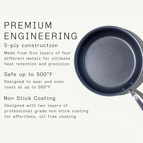 Image of Made In Cookware - ProCoat 10 inch Non Stick Frying Pan (Graphite) - 5 Ply Stainless Clad Nonstick - Professional Cookware - Induction Compatible