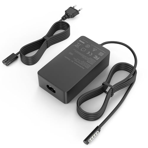 LabTEC Surface Pro 1, Pro 2, RT Câble de charge pour Microsoft Surface – 48 W 12 V 3,58 A avec port USB
