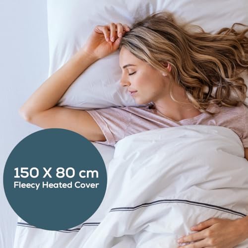 Image of Beurer German Engineering TS 17 Single Electric UnderBlanket for Single Bed I German Engineering I Non-Slippery due to Elastic Band I 3 Temperature Levels I Overheat Protection I OEKO-TEX Certified I Removable Switch I Machine Washable at 30 C I Grey