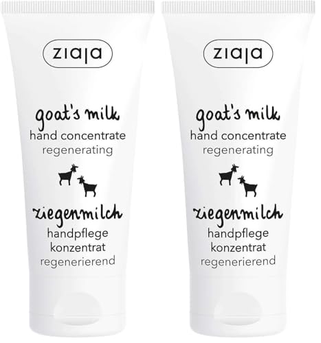 Ziaja Crema de manos de leche de cabra concentrada 50 ml (Paquete de 2)