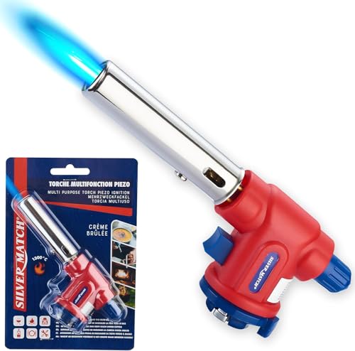 DISPAU presenta Soplete SM de cocina de gas, 1300°, lámpara de soldadura, antorcha multifunción, encendido rápido y seguro para cartucho de gas butano, ideal, pandeo (CABEZAL SOPLETE SM)