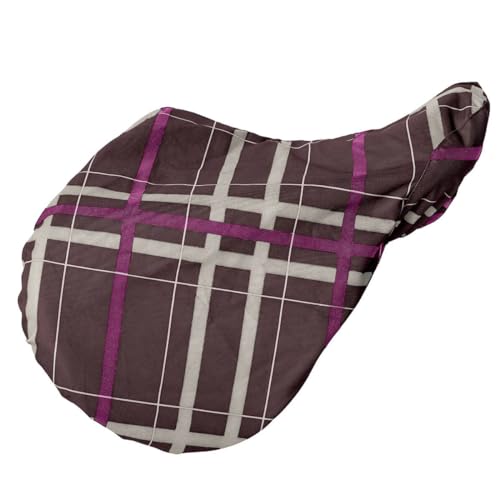 Pessoa Alpine 1200D Saddle Cover Brown/Fuchsia