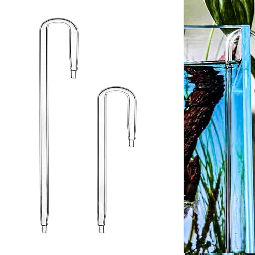 Image of 2PCS Glass U Shape Tube for Aquarium Air Pump Fish Tank Aquarium CO2 Diffuser Connect Tube