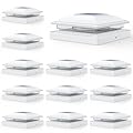 APONUO Solar Post Cap Lights,12 Pack 2-Modes Bright 5x5 Vinyl Fence Post Caps Solar Lights Outdoor Waterproof Garden Patio Fence Deck Decor for Fence Deck Caps 4x4,6x6 Wood,4x4,5x5 Vinyl