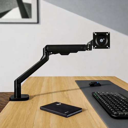Image of ErgoYou Premium Gas Spring Heavy Duty Adjustable Monitor Arm Stand - for 13 inch-49 inch Screens - 20kgs Capacity - VESA Compliant - Clamp & Grommet Mount - 360 Rotation - G5 Series - 2 Year Warranty