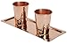 Copperbull Hammered Copper Rectengular Tray,13