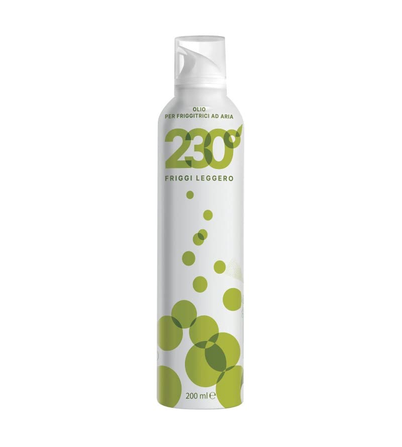 3x Fratelli Mantova Olio Friggi Leggero 230°,Luftfritteusen Öl,200ml Sprühöl + Italian Gourmet Polpa di Pomodoro 400g Dose