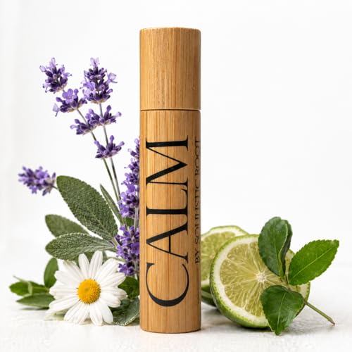 Calm Essential Oil Roller &ndash; Aromatherapy Roll On with Lavender & Chamomile &ndash; Calming Essential...