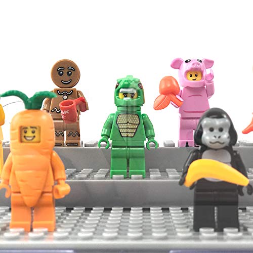 MIMIEYES Acryl Schaukasten Vitrine für Minifiguren Perspex Staubbeweis Show Fall Base 3 Schritte (Grau) – Bild 8