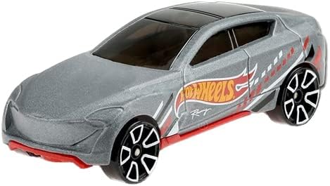 Hot Wheels Vehículo cruzado fundido a presión - Grand Cross  192250  Gris satinado  Logotipo en el lateral  Colección HW Race Team