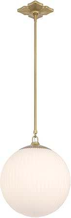 Crystorama Orly 14'' Aged Brass Pendant