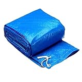 Hemobllo wasserdichte Pe Poolabdeckung Rechteckig Für Rahmen Aufstellpools rutschfeste Bodenmatte Schutz Vor Regen Und Staub Langlebige Schutzhülle Für Poolüberdachung