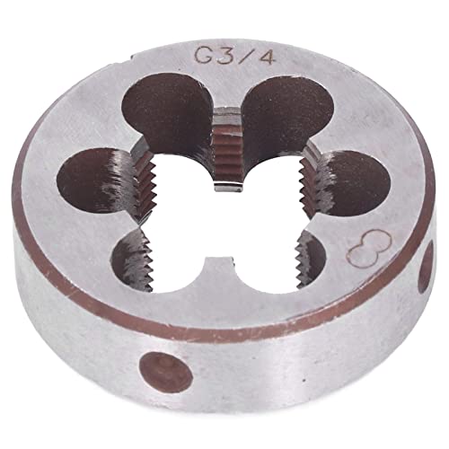 G3/4 Rohrgewindematrize legierter Stahl 55mm Außendurchmesser 6 Späneentfernungsöffnungen für Gewindebohrer hochwertige Schneidmatrize mit robuster Verarbeitung