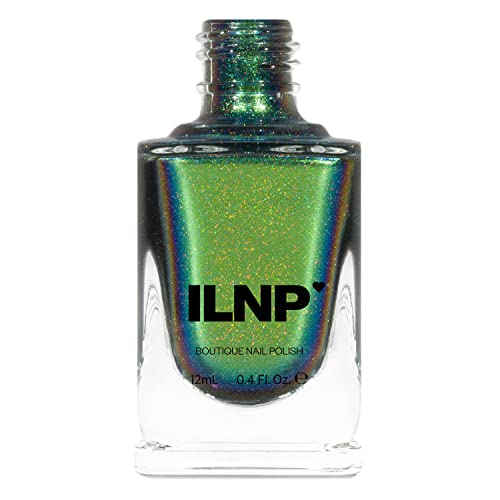 Image of ILNP Reminisce (H) - Green, Blue Color Shifting Holographic Ultra Chrome Nail Polish