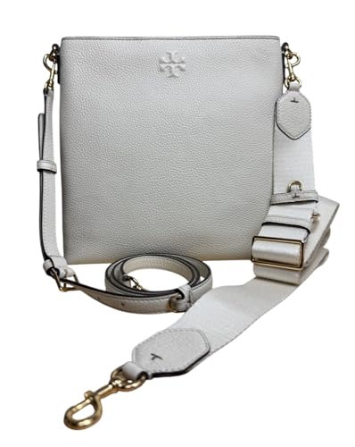 Tory Burch Women's 15630 Thea Swingpack Pebbled Leather Crossbody Shoulder Bag, (New Ivory)