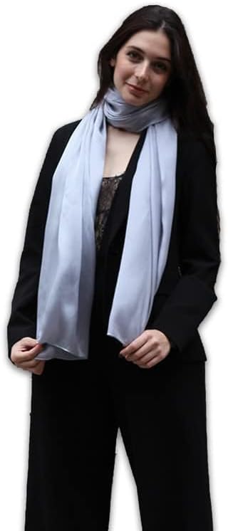 Trillion London® Spring Collection Silk Scarf - Silk Neck Scarf For Women - Ladies Lightweight Scarves Shawl Wraps 70" x 35" - Image 2